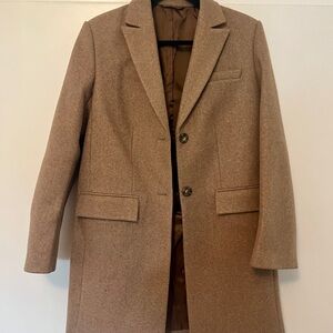 Calvin Klein women's Tan Wool Coat